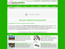 Tablet Screenshot of e-autogielda.pl